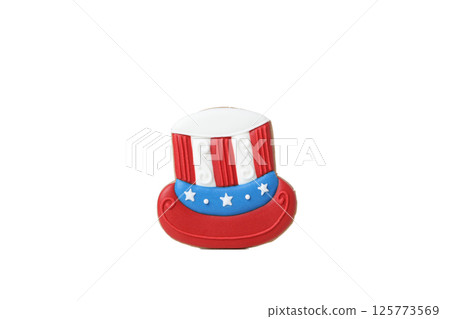 PNG,Cookies in the shape of a hat, isolated on white background PNG,Cookies in the shape of a hat, isolated on white background 125773569