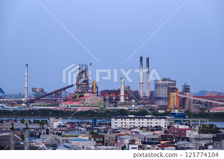 [韓國/浦項] 浦項工業區與街景（黃昏） 125774104