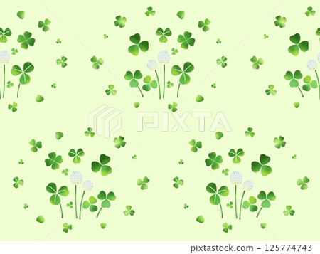 Clover seamless pattern G-1 125774743