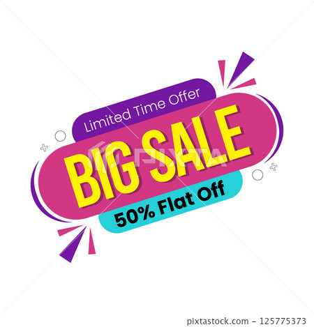 Big Sale Tag. Special offer, big sale, discount, best price, mega sale tag. Mega Sale Tag. Vector Illustration Big Sale Tag. Special offer, big sale, discount, best price, mega sale tag. Mega Sale Tag. Vector Illustration 125775373
