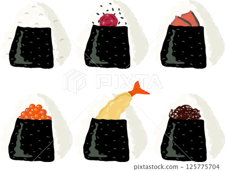 Rice ball set 125775704