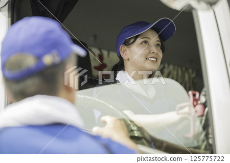 truck driving staff 125775722