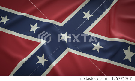 The Confederate Memorial Day flag for Holiday concept 3d Rendering. The Confederate Memorial Day flag for Holiday concept 3d Rendering. 125775767