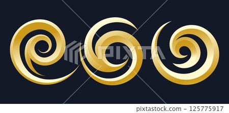 Golden curl logo 125775917