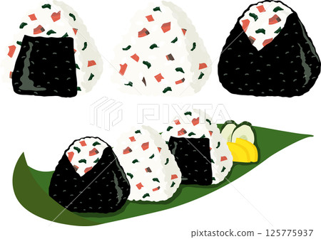 鮭魚海苔飯糰套餐 鮭魚海苔飯糰套餐 125775937