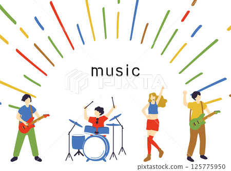 Band members performing 125775950