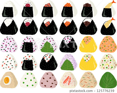 Onigiri set 125776239