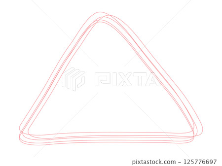 粉紅色手繪重疊三角形框架背景 125776697