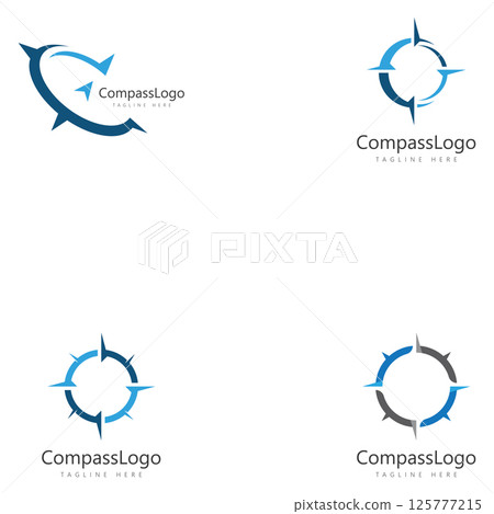 set of compass logo vector concept design template icon set of compass logo vector concept design template icon 125777215