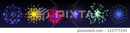 Firework explosion effects set Firework explosion effects set 125777294