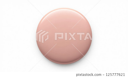 Soft pink paint swatch ideal for interior decoration, showcasing smooth texture and warm hue for diverse design projects 125777621