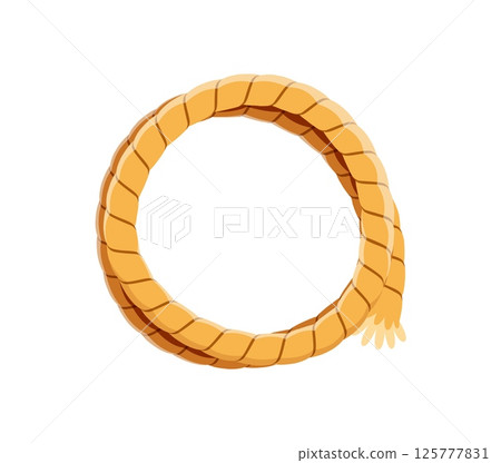 Cartoon farm font or agriculture type and kids typeface, vector funny English alphabet. Farm font letter O in shape of garden rope or farmer cord for farmland tool in cartoon ABC typeface alphabet 125777831