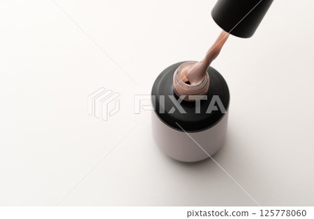 Nude Gel Nail Polish Bottle with a Brush Lifting Thick Nude Gel Nail Polish Bottle with a Brush Lifting Thick 125778060