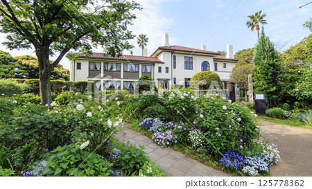 港口景觀山公園的春天 125778362