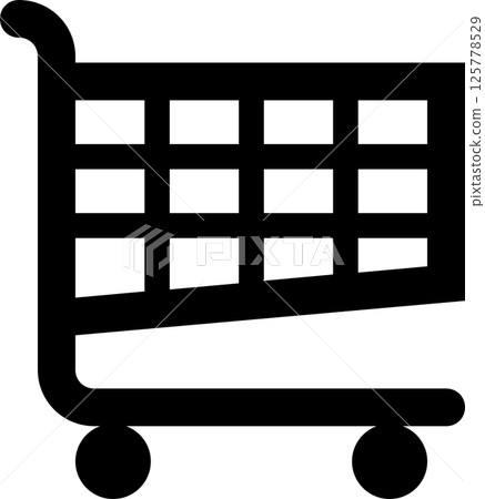 購物籃圖形插圖 125778529