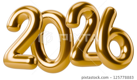 2026 Glossy Gold Numbers 2026 Glossy Gold Numbers 125778883