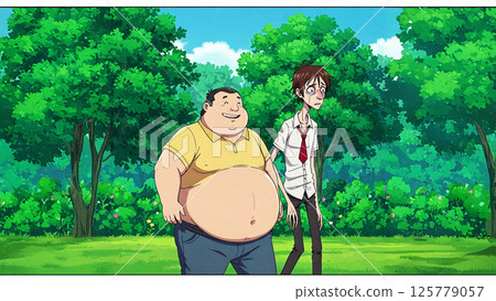 兩個人走路 125779057