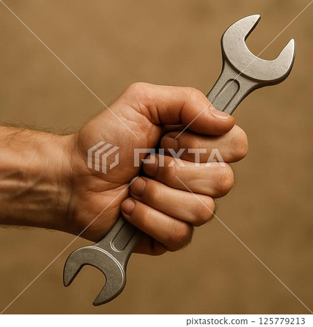 手握工具的特寫(工作、修理、工匠的圖像) 手握工具的特寫(工作、修理、工匠的圖像) 125779213