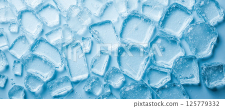 Chilled icy background for refreshing beverages summer drinks cool advertisements frosty cocktails frozen textures cooling pattern 125779332
