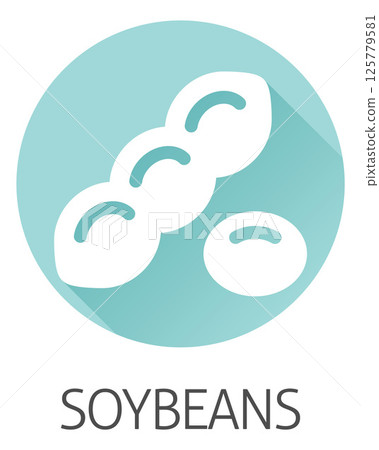A Soybean Soy Bean Food Allergen Icon Concept 125779581