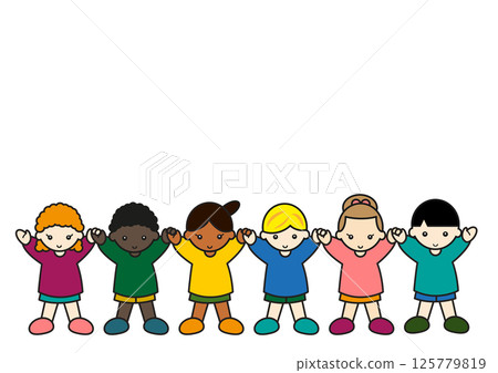 不同種族的孩子手牽手 2 125779819