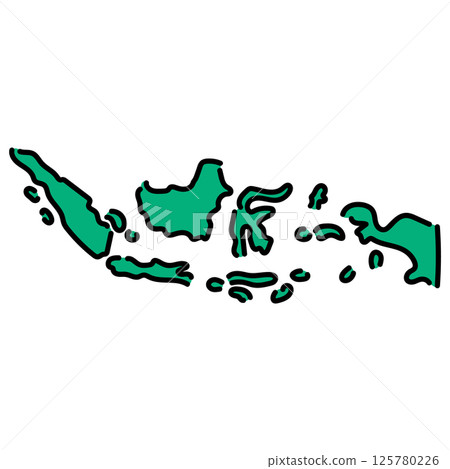 Handwritten_Indonesia_vector material 125780226
