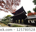 Temple surrounded by autumn leaves "Japanese style image" (Kyoto) 125780528