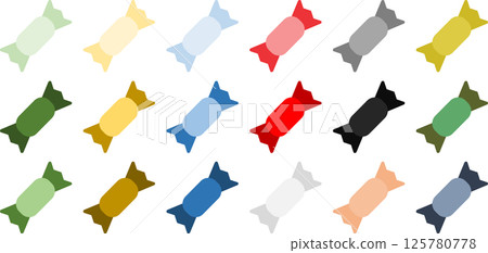 Candy graphic material illustration 125780778