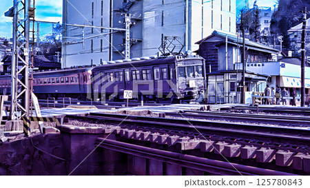 Old national railway in Hodogaya 125780843