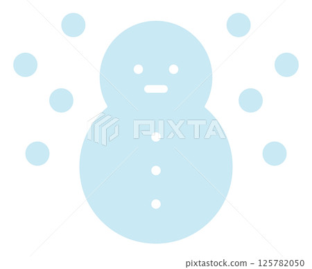 Snowman icon illustration Snowman icon illustration 125782050