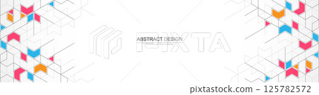 Creative idea of modern design with abstract geometric background. Minimalistic vector texture with polygonal pattern. Creative idea of modern design with abstract geometric background. Minimalistic vector texture with polygonal pattern. 125782572