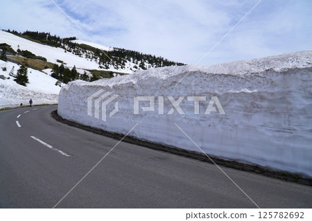 滋賀Kusatsu高地路線雪走廊 125782692