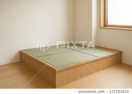 現代日式客房，附高架地板 125783034