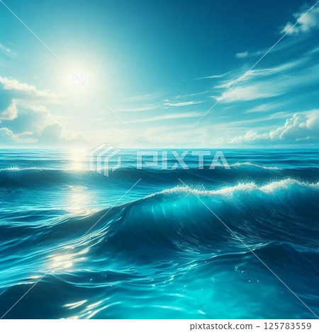 海灘沙色海洋藍色 海灘沙色海洋藍色 125783559