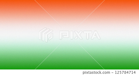 The background is in the colors of the Indian flag with a grainy texture 125784714