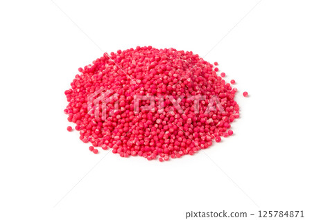 Candy sprinkle pile, round sugar sprinkles, small sweet color confectionery decoration balls Candy sprinkle pile, round sugar sprinkles, small sweet color confectionery decoration balls 125784871