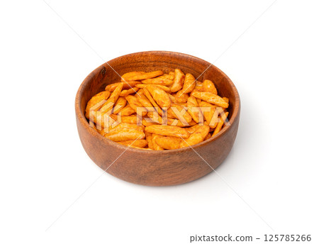 Senbei isolated, kaki no tane rice cracker, japanese crispy snack, sembei, okaki, Asian baked sweets Senbei isolated, kaki no tane rice cracker, japanese crispy snack, sembei, okaki, Asian baked sweets 125785266