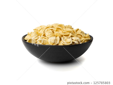Raw Orecchiette Pasta, Homemade Dry Macaroni, Italian Recchietedde 125785803