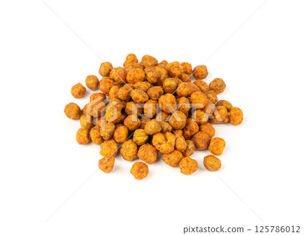 Roasted chickpeas, leblebi pile, spicy fried chana, crispy chick peas with mint and spices, east snack Roasted chickpeas, leblebi pile, spicy fried chana, crispy chick peas with mint and spices, east snack 125786012