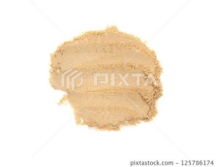 Maca powder isolated, dry Peruvian ginseng powder, ground ayak willku superfood, organic 125786174