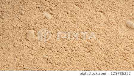 Maca powder texture background, dry Peruvian ginseng powder pattern, ground ayak willku 125786232