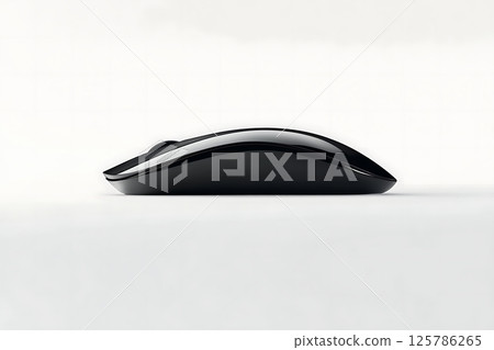 Modern Wireless Computer Mouse with Glossy Finish Modern Wireless Computer Mouse with Glossy Finish 125786265