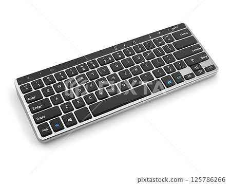 Compact Wireless Keyboard with Sleek Design Compact Wireless Keyboard with Sleek Design 125786266