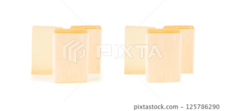 Hotel soap in a package isolated, hand made travel body care cosmetic, hotel shampoo kit Hotel soap in a package isolated, hand made travel body care cosmetic, hotel shampoo kit 125786290