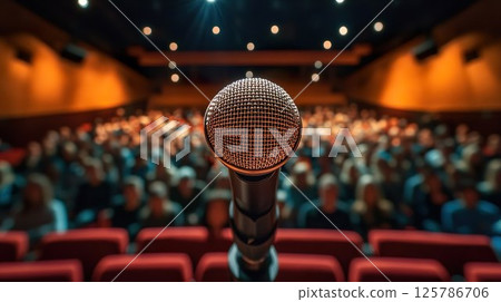 Image 01 of venue and microphone 125786706
