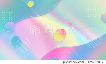 A pop background with liquid-like shapes and gradients - Rainbow A pop background with liquid-like shapes and gradients - Rainbow 125787017