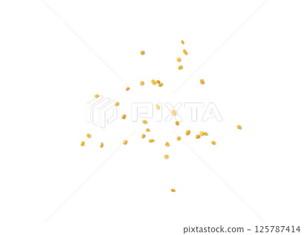 Fenugreek Seeds Isolated, Dry Trigonella, Spicy Methi Dana Grains, Indian Kitchen Seasoning Ingredient Fenugreek Seeds Isolated, Dry Trigonella, Spicy Methi Dana Grains, Indian Kitchen Seasoning Ingredient 125787414