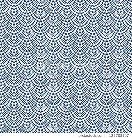Seamless Japanese shark pattern, traditional Japanese background material 125788307