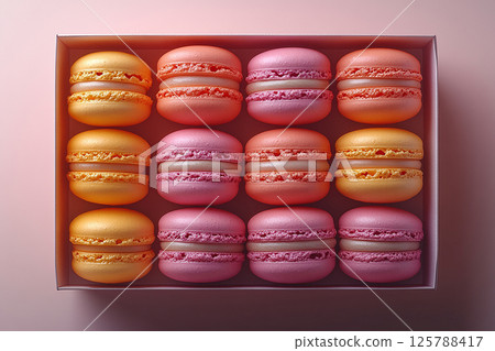 macaron, candy, macaroon 125788417