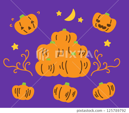 傑克南瓜燈 萬聖節 南瓜 125789792